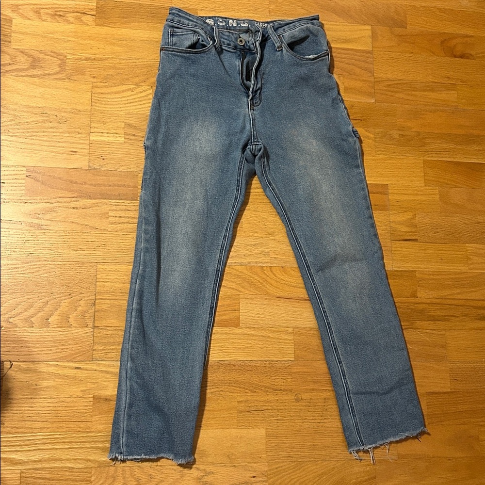 Stylish Blue Carpentter Jeans for Women